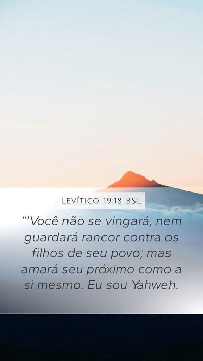 Levítico 19:18 BSL Bible Verse Image