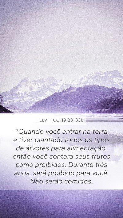 Levítico 19:23 BSL Bible Verse Image