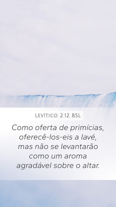 Levítico 2:12 BSL Bible Verse Image