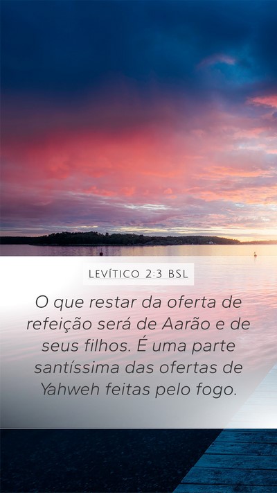 Levítico 2:3 BSL Bible Verse Image