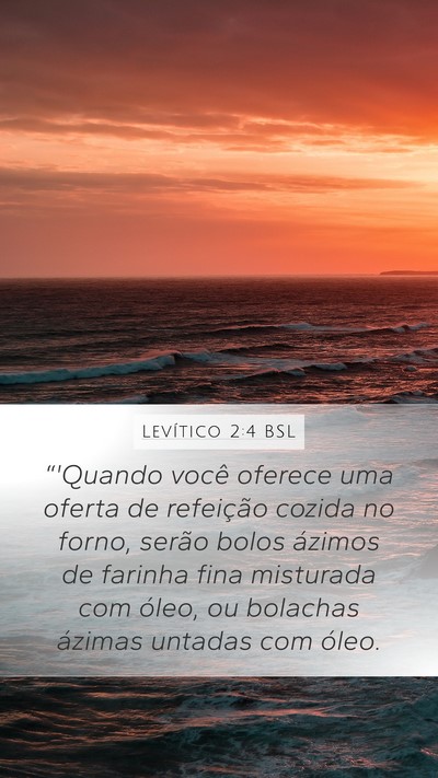 Levítico 2:4 BSL Bible Verse Image