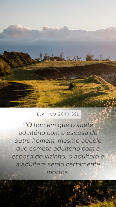 Levítico 20:10 BSL Bible Verse Image