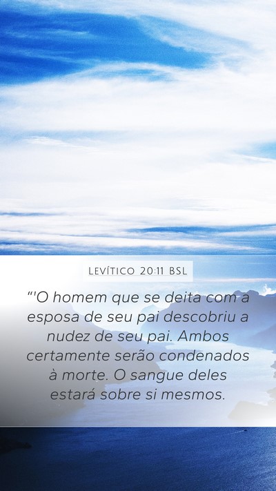Levítico 20:11 BSL Bible Verse Image
