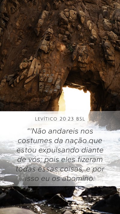 Levítico 20:23 BSL Bible Verse Image