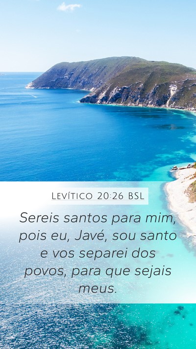 Levítico 20:26 BSL Bible Verse Image