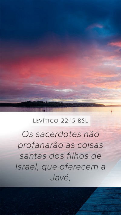 Levítico 22:15 BSL Bible Verse Image