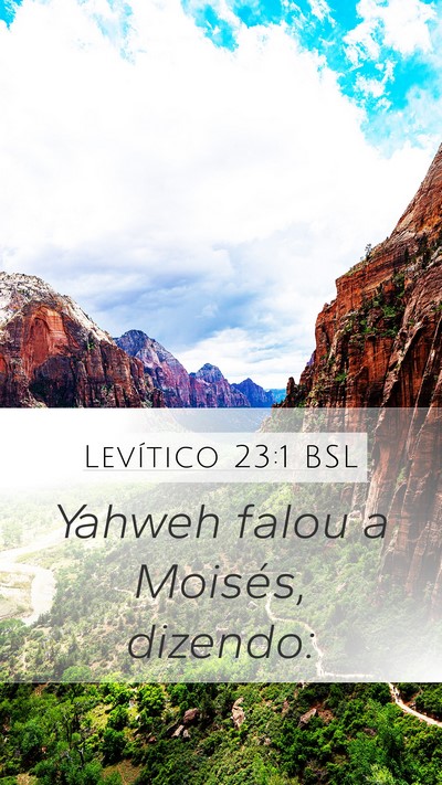 Levítico 23:1 BSL Bible Verse Image