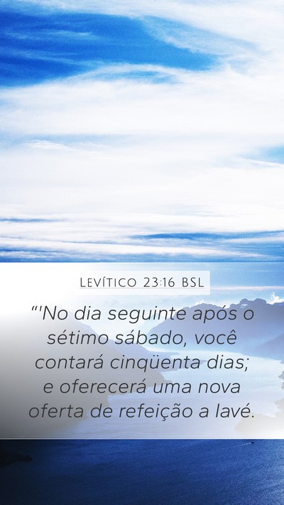 Levítico 23:16 BSL Bible Verse Image