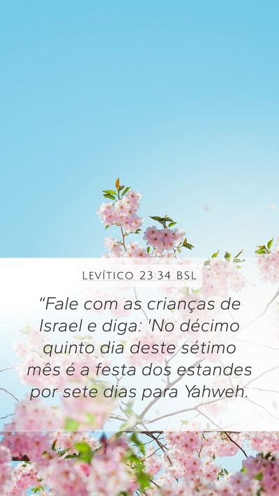 Levítico 23:34 BSL Bible Verse Image