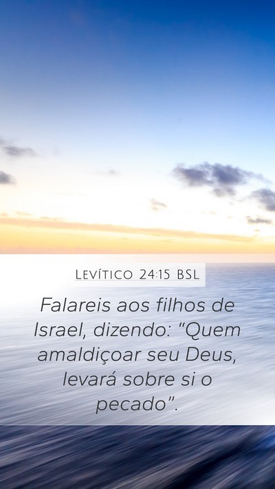 Levítico 24:15 BSL Bible Verse Image