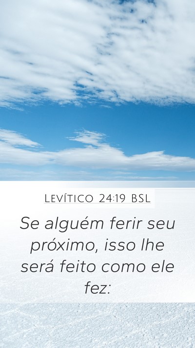 Levítico 24:19 BSL Bible Verse Image