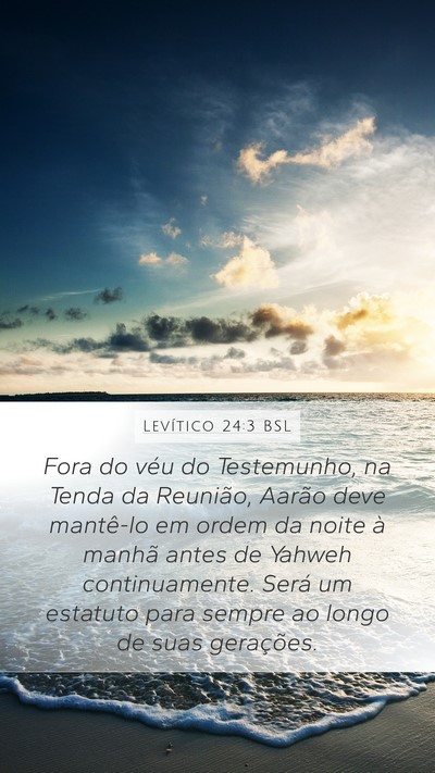 Levítico 24:3 BSL Bible Verse Image