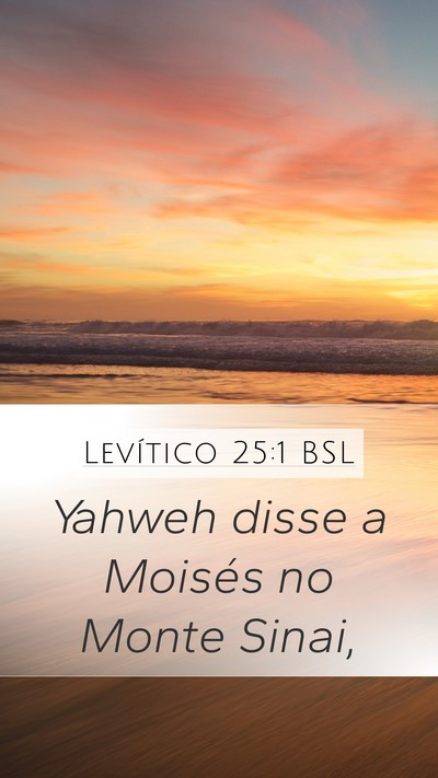 Levítico 25:1 BSL Bible Verse Image