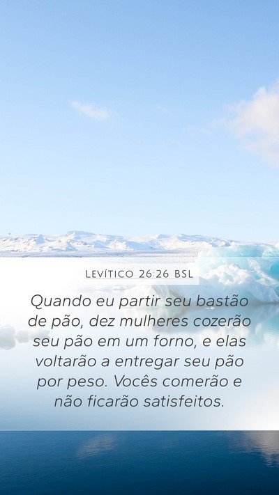 Levítico 26:26 BSL Bible Verse Image