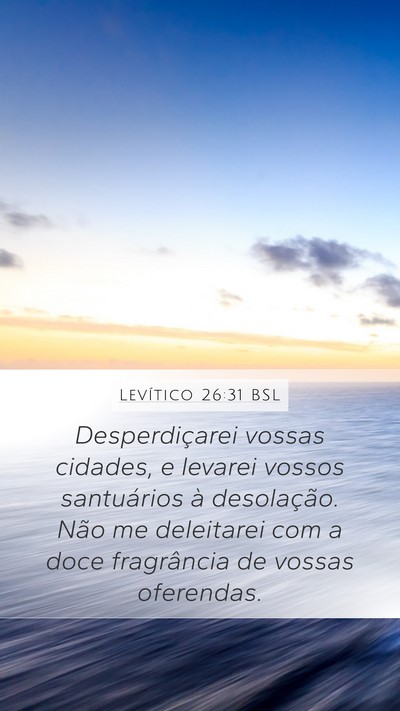 Levítico 26:31 BSL Bible Verse Image