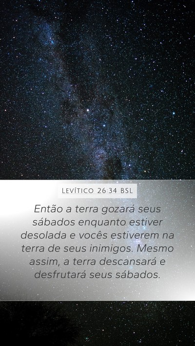 Levítico 26:34 BSL Bible Verse Image