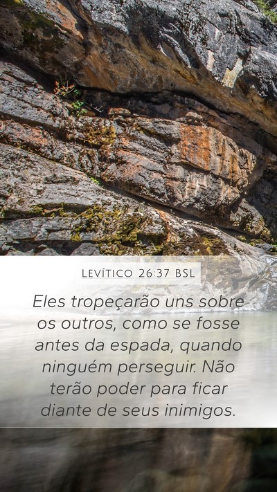 Levítico 26:37 BSL Bible Verse Image
