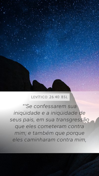 Levítico 26:40 BSL Bible Verse Image