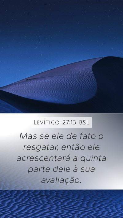 Levítico 27:13 BSL Bible Verse Image