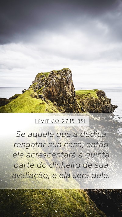 Levítico 27:15 BSL Bible Verse Image