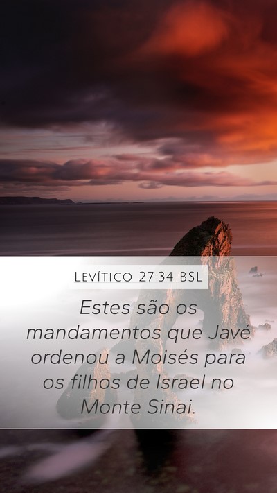 Levítico 27:34 BSL Bible Verse Image