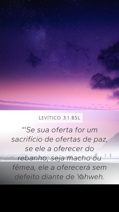 Levítico 3:1 BSL Bible Verse Image
