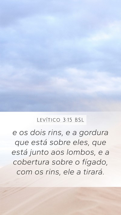 Levítico 3:15 BSL Bible Verse Image