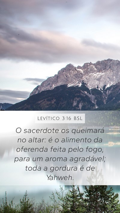 Levítico 3:16 BSL Bible Verse Image