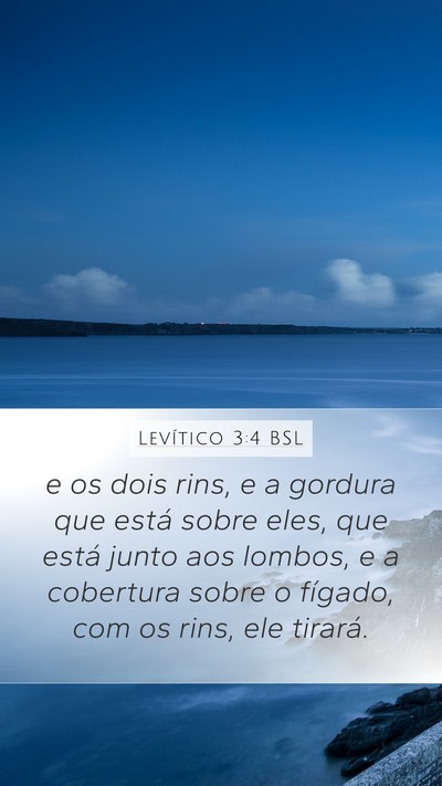 Levítico 3:4 BSL Bible Verse Image