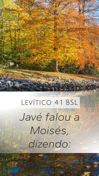 Levítico 4:1 BSL Mobile Phone Wallpaper - Javé falou a Moisés, - Mobile Bible Verse Wallpaper