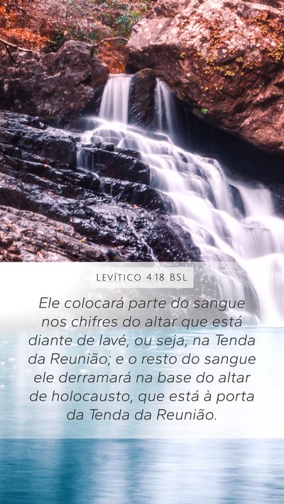 Levítico 4:18 BSL Bible Verse Image
