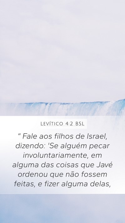 Levítico 4:2 BSL Bible Verse Image