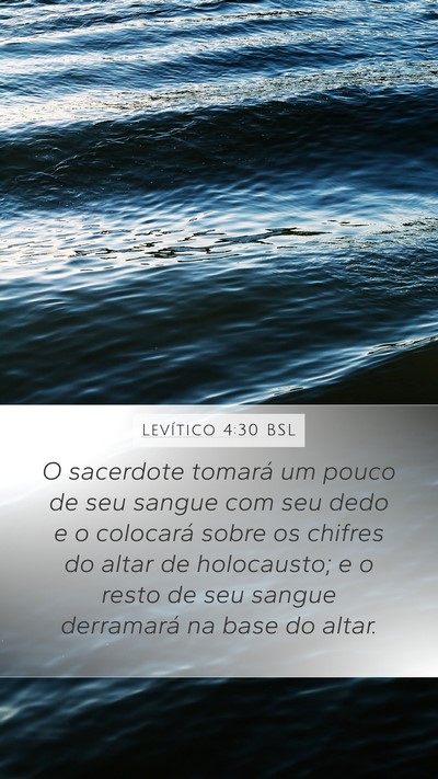 Levítico 4:30 BSL Bible Verse Image