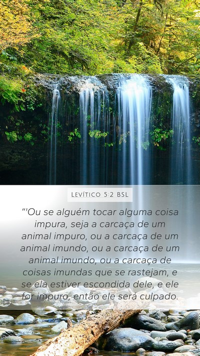 Levítico 5:2 BSL Bible Verse Image