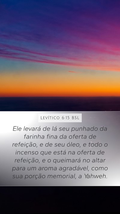 Levítico 6:15 BSL Bible Verse Image