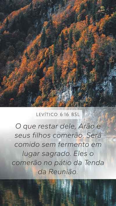 Levítico 6:16 BSL Bible Verse Image