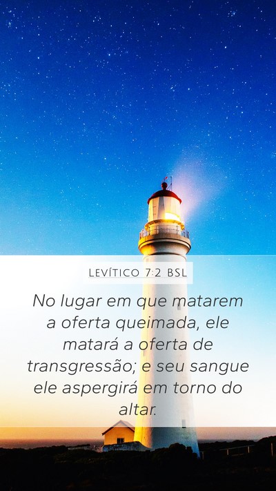 Levítico 7:2 BSL Bible Verse Image