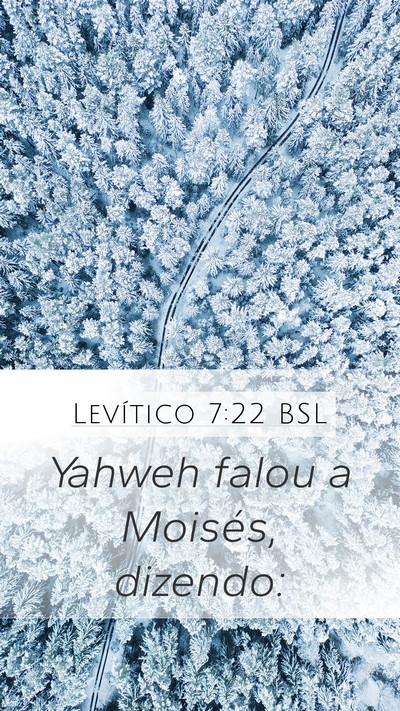 Levítico 7:22 BSL Mobile Phone Wallpaper - Yahweh falou a Moisés, - Mobile Bible Verse Wallpaper