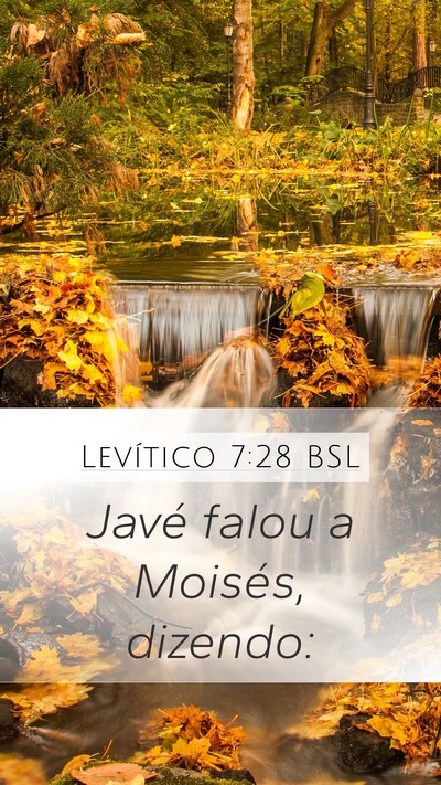 Levítico 7:28 BSL Mobile Phone Wallpaper - Javé falou a Moisés, - Mobile Bible Verse Wallpaper