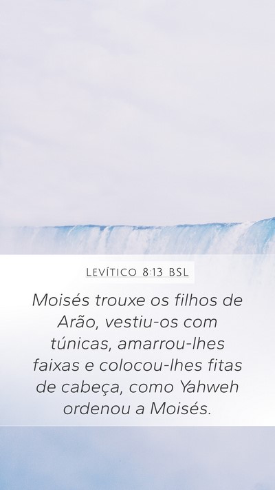 Levítico 8:13 BSL Bible Verse Image