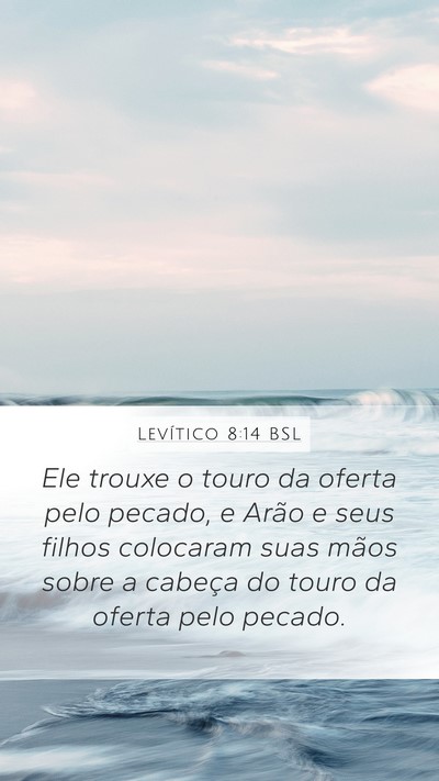 Levítico 8:14 BSL Bible Verse Image