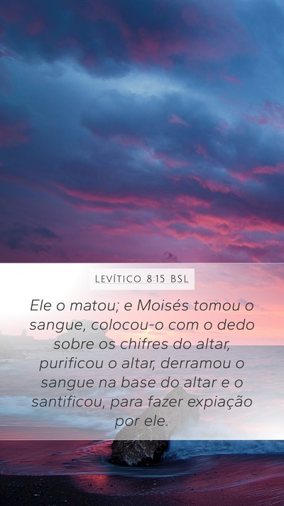 Levítico 8:15 BSL Bible Verse Image