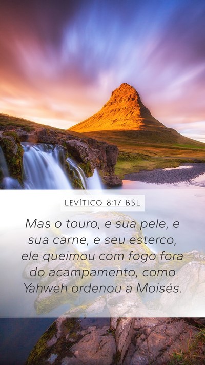 Levítico 8:17 BSL Bible Verse Image
