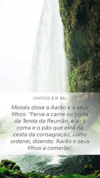 Levítico 8:31 BSL Bible Verse Image