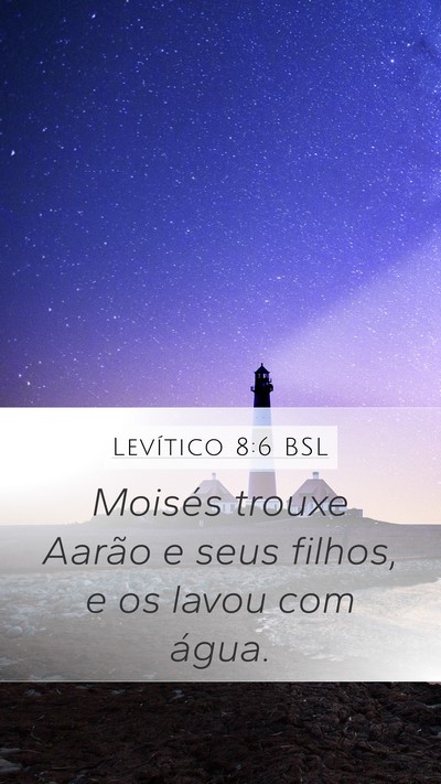 Levítico 8:6 BSL Bible Verse Image
