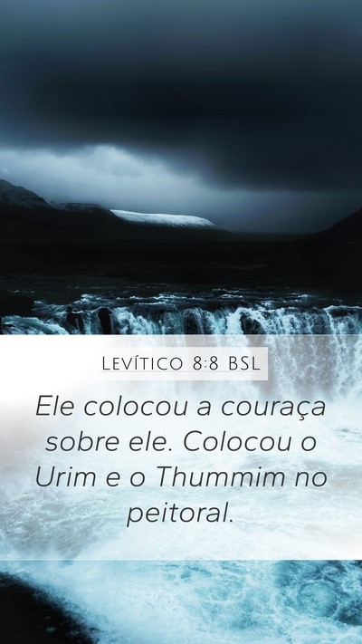 Levítico 8:8 BSL Bible Verse Image