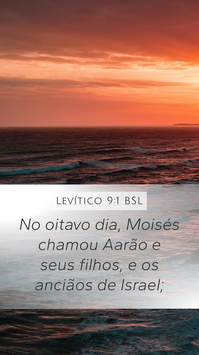 Levítico 9:1 BSL Bible Verse Image