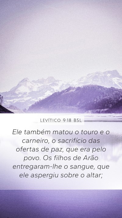 Levítico 9:18 BSL Bible Verse Image