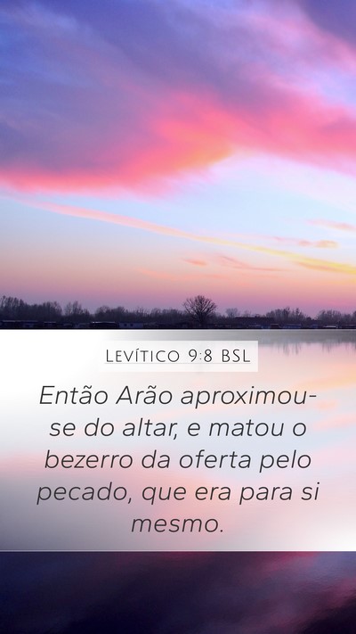 Levítico 9:8 BSL Bible Verse Image