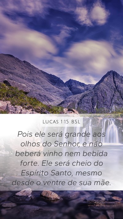 Lucas 1:15 BSL Bible Verse Image